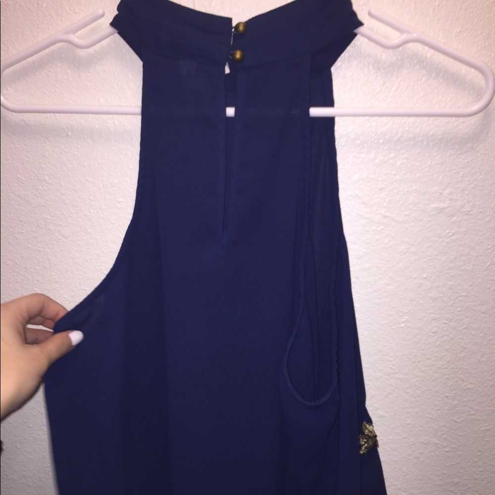 Cute floral embroidered top